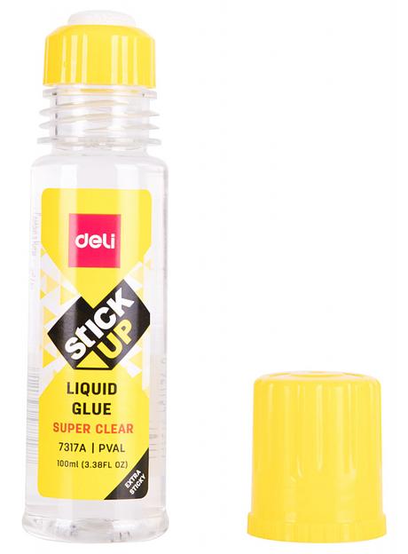 Клей жидкий Deli E7317A 100мл прозрачный фото 4