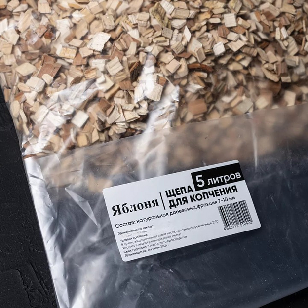 Яблоня, щепа для копчения 5 л ОПТ фото 1