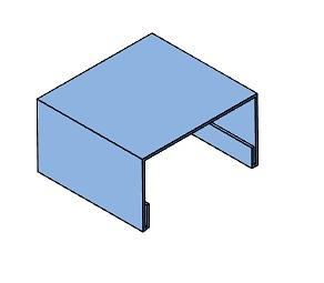 ФЭС-23 торцевой нащельник сэндвич-панели, доборный элемент ОПТ фото 3
