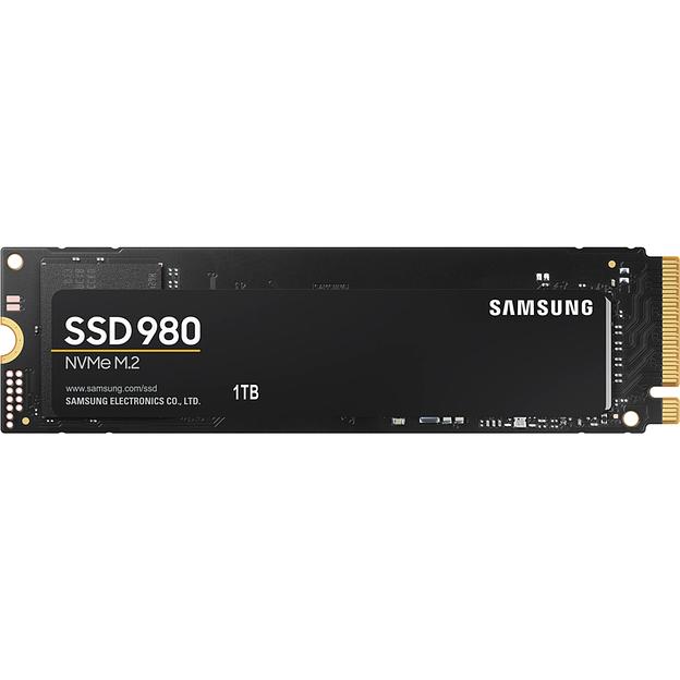 SSD Samsung 980 1Тб, M.2 2280, NVMe, Retail, MLC, PCIe3.0, Чтение:3500мб/с, Запись:3000мб/с (MZ-V8V1T0BW) фото 1