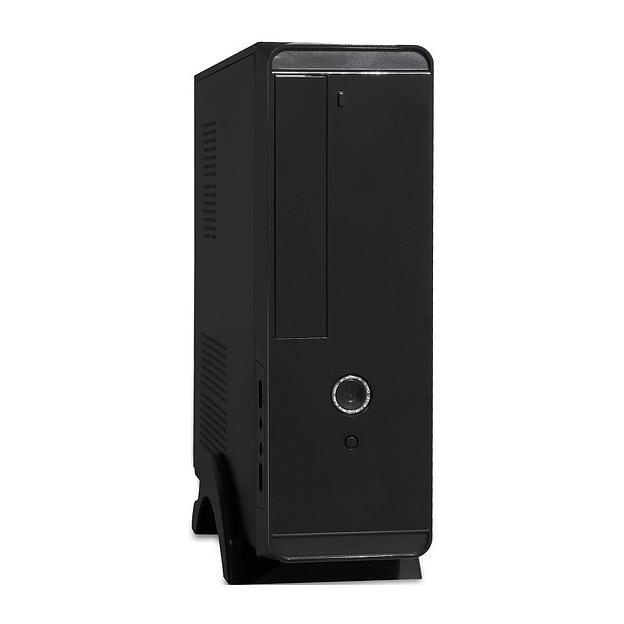 Exegate EX268699RUS Корпус MiniITX Exegate MI-209 Black, miniITX/mATX,, 2*USB, Audio фото 1
