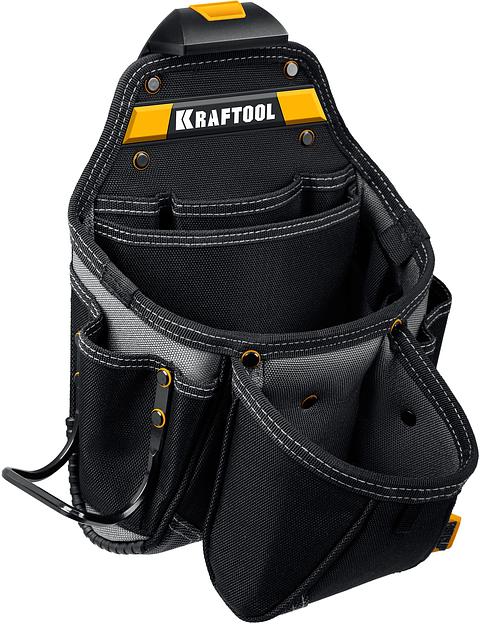 KRAFTOOL KBS-3 пояс монтажника, в комплекте: пояс монтажника, большая сумка, малая сумка (38762) фото 3