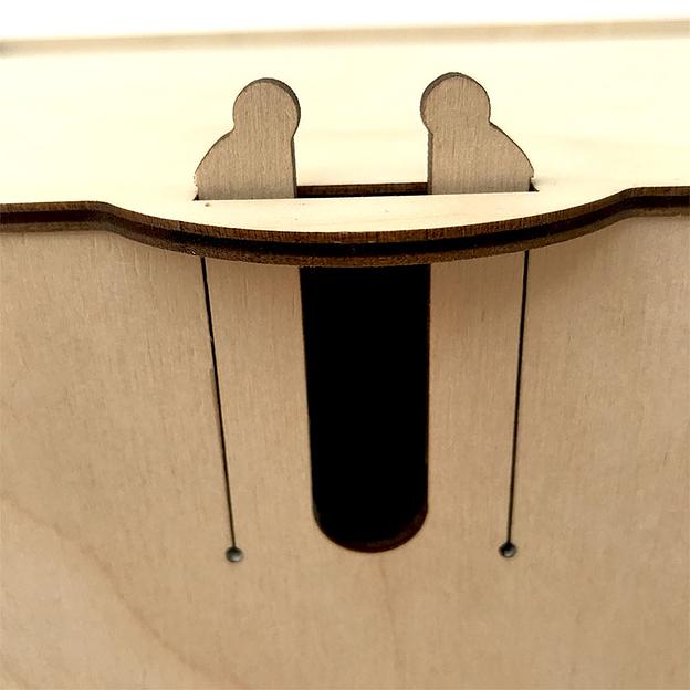 Ящик подарочный с замком 320х260х130 мм фото 3