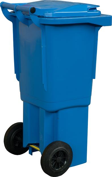 Мусорный контейнер на колёсах (60 л) зеленый фото 2