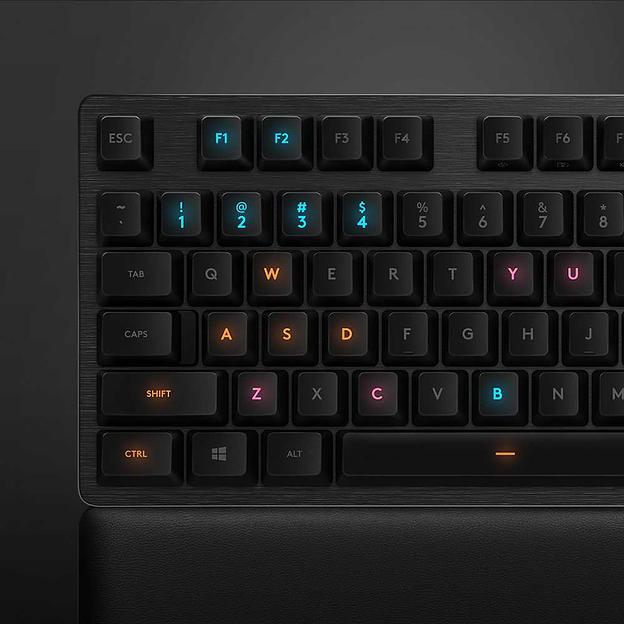 Клавиатура игровая Logitech G513 CARBON - GX BLUE (CLICKY) SWITCH (механическая клавиатура с RGB-подстветкой) US INT'L фото 6