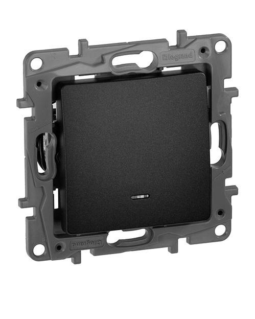 Переключатель Legrand 672615 1кл с подсв АНТР ETIKA фото 1