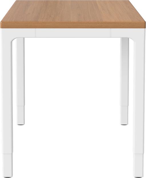 Стол для компьютера Cactus CS-ET-WWD столешница МДФ белый дуб молочный каркас белый фото 4