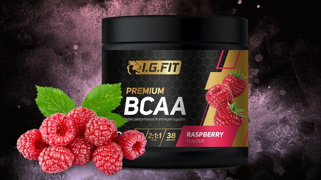 Комплексная пищевая добавка BCAA малина с мерной ложкой, 210 гр фото 1