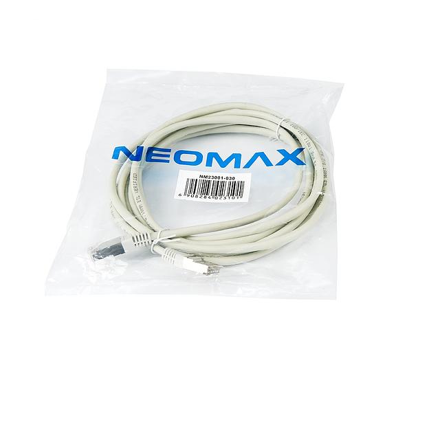 NEOMAX (NM23001-030) Шнур коммут. FTP 3 м, cat.5е, серый, многожильный фото 1