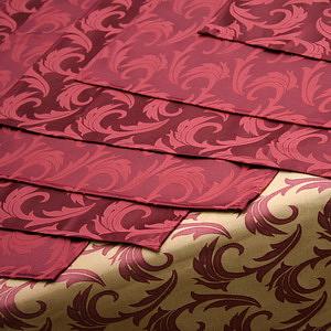 Салфетка 43*43 см. темно-бордовые перья /3/ фото 1