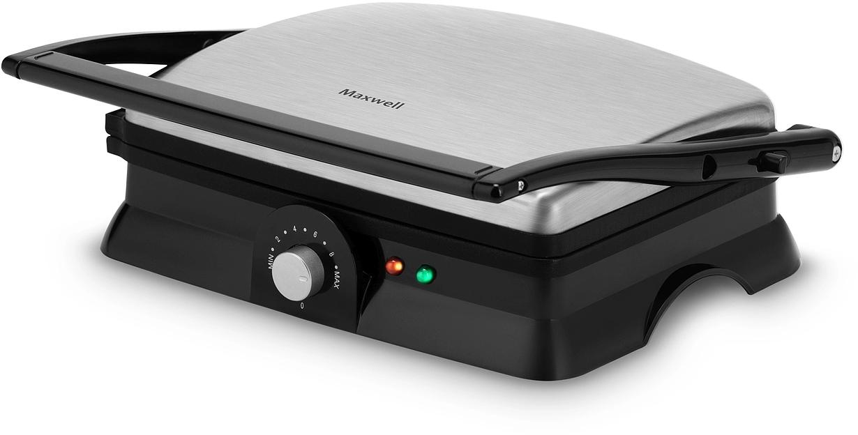 Электрогриль Maxwell MW-1960 2000Вт стальной фото 1