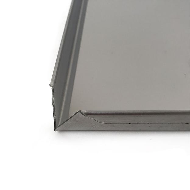 Противень витринный 600х400 мм высота 20 мм толщина 1 мм 4 борта нержавеющая сталь фото 3