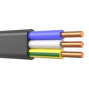Rexant (01-8272-5) Кабель силовой медный ВВГ-Пнг(А)-LS 3x2,5 мм?, длина 5 метров, ГОСТ 31996-2012, ТУ 16.К71-310-2001 фото 1