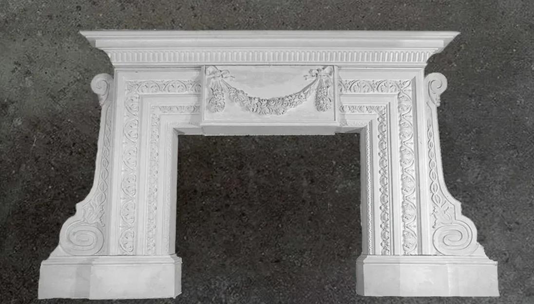 Каминный портал гипсовый Samaragips декоративный Камин-1 ОПТ фото 1