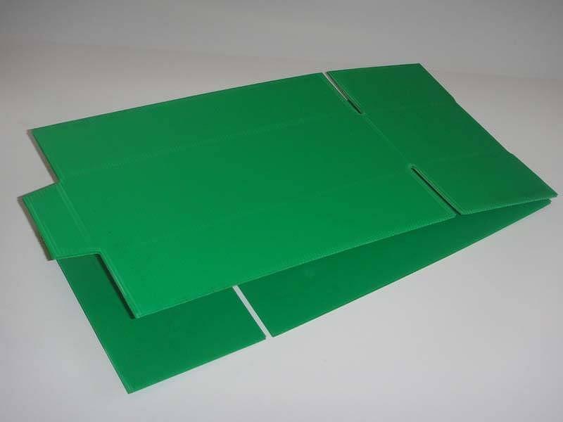 Крой четырёхклапанного короба для многократного использования из сотового полипропилена фото 1