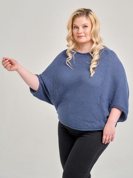 Кардиган Аванта синий 44-52, 54-62 ОПТ фото 2