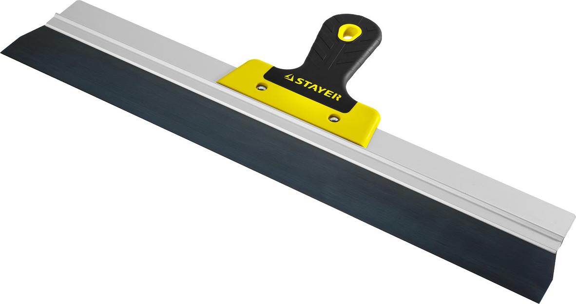 STAYER PROFlat, 470 мм, алюминиевая направляющая, двухкомпонентная ручка, анодированный фасадный шпатель (10045-47) фото 1