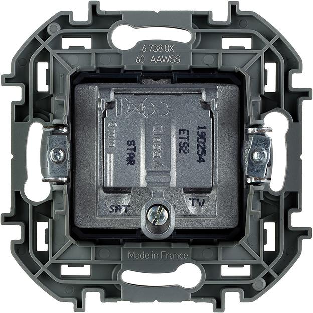Legrand 673881 Розетка TV/SAT "звезда" - INSPIRIA - слоновая кость фото 2