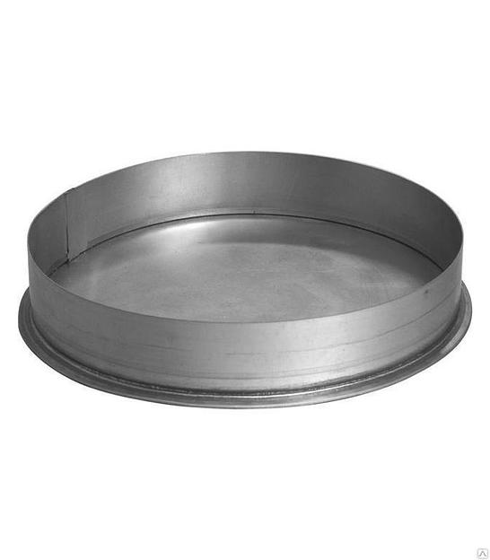 Заглушка круглая D 355 из оцинкованной стали фото 1