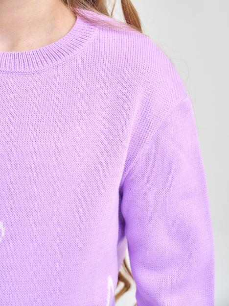 Джемпер «Зайка» сиреневый, для девочек ОПТ фото 10