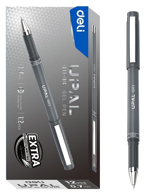 Ручка гелев. Deli Upal EG11-BK d=0.7мм (1шт) фото 3