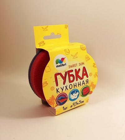 Кухонная губка Malibri (Солнышко) 9,5*5 см фото 1
