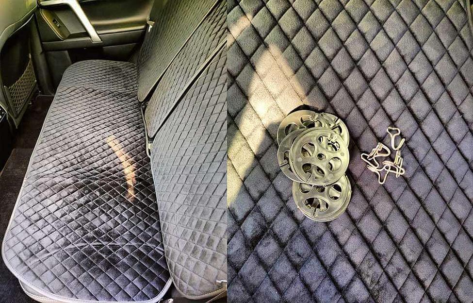 Накидки для автомобильных сидений Maximal JJ-45/46 алькантара ромб, опт фото 3