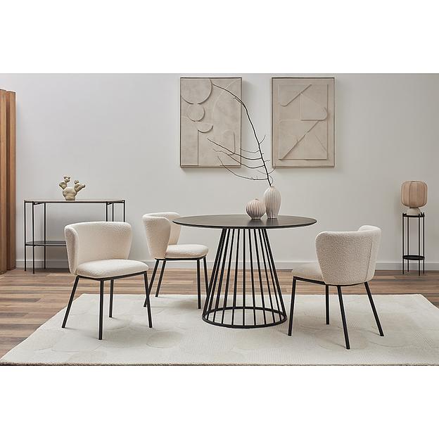 Стул Foggy, букле, молочный фото 5