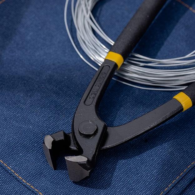 Клещи монтажные вязальные Deli DL111008 200мм, высокоуглеродистая сталь, прорезиненные рукоятки фото 5