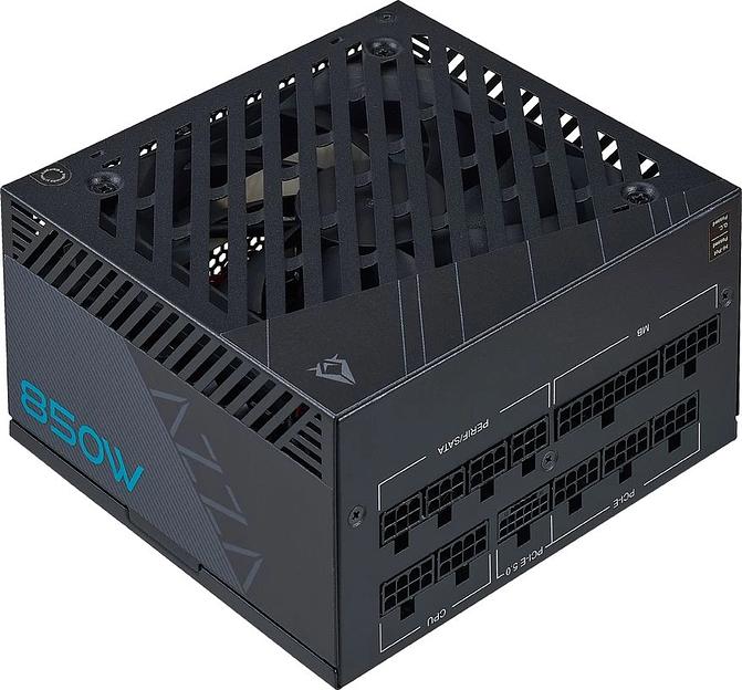 Блок питания Azza ATX 850W PSAZ-850G 80+ gold 24pin APFC 120mm fan 9xSATA Cab Manag RTL фото 2