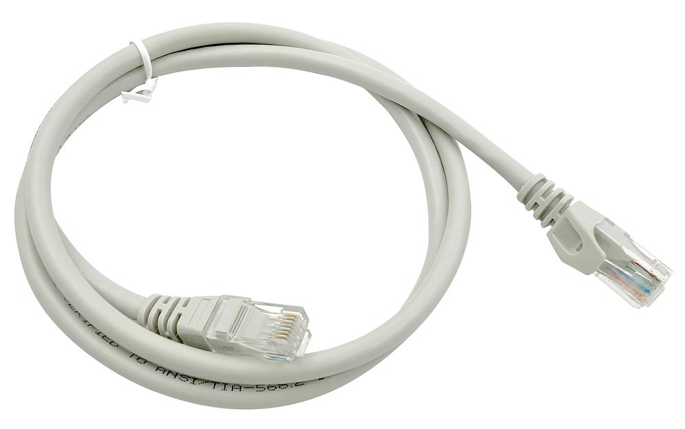 Патч-корд Buro UTP 4 пары cat6 CCA molded 1м серый RJ-45 (m)-RJ-45 (m) фото 3