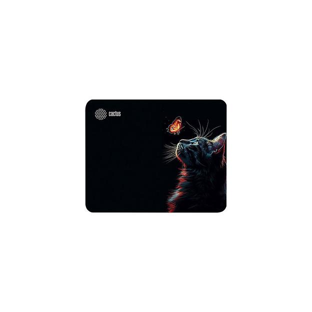 Коврик для мыши Cactus Night Cat ткань, 220х180х2мм [cs-mp-p12xs] фото 1