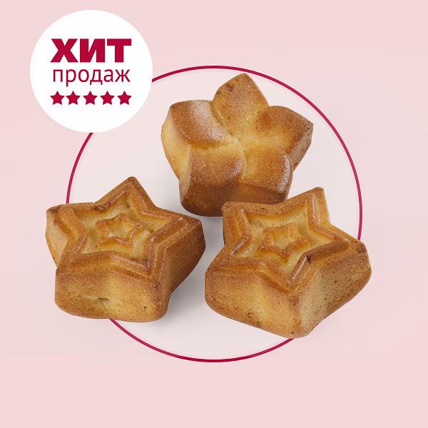 Сдоба из бисквитного теста «Фигурная Звездочка» со сливочной начинкой, 2 кг, опт фото 1