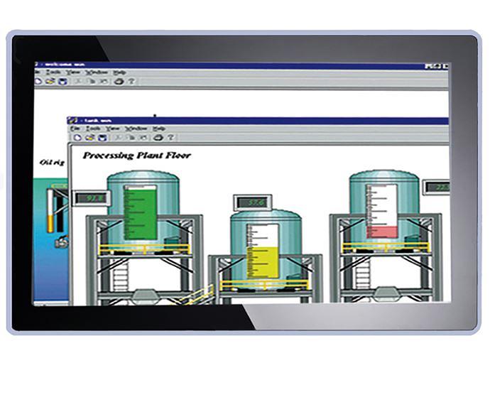 Промышленный панельный компьютер GOT321W-502-PCT, дисплей 21.5" FHD, емкостный сенсорный экран, разъем LGA1151 для процессоров Intel Core i7/i5/i3/Celeron Skylake, 2 x 260-pin DDR4, 1 x 2.5" SATA HDD, 2 x COM, 4 x USB, 2 x GbE LAN, HDMI, VGA, Display Port фото 1