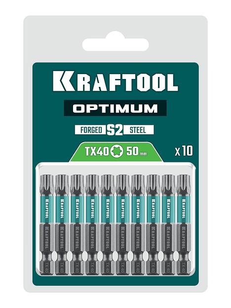 KRAFTOOL OPTIMUM TX 40, 50 мм, 10 шт, биты (26126-40-50-10) фото 2