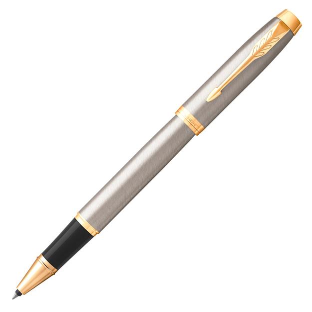 Ручка роллер Parker IM Core T321 (CW1931663) Brushed Metal GT F черн. черн. подар.кор. фото 1
