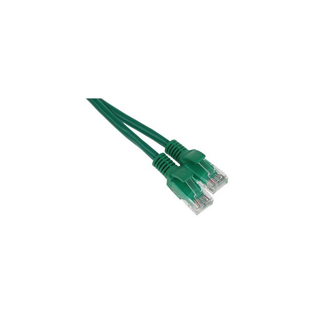 Патч-корд PREMIER PP12-0.5M/G литой (molded), UTP, кат.5E, 0.5м, 4 пары, 26AWG, алюминий омедненный, многожильный, зеленый фото 1