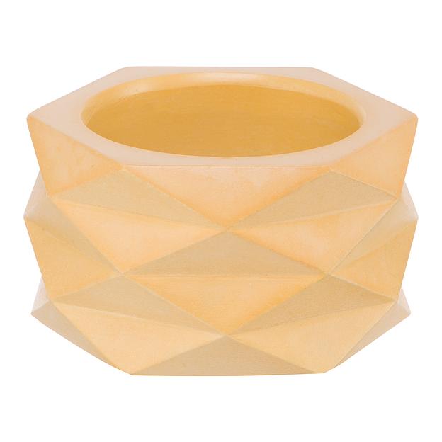 Кашпо Геометрия, 0,15л., желтый фото 1