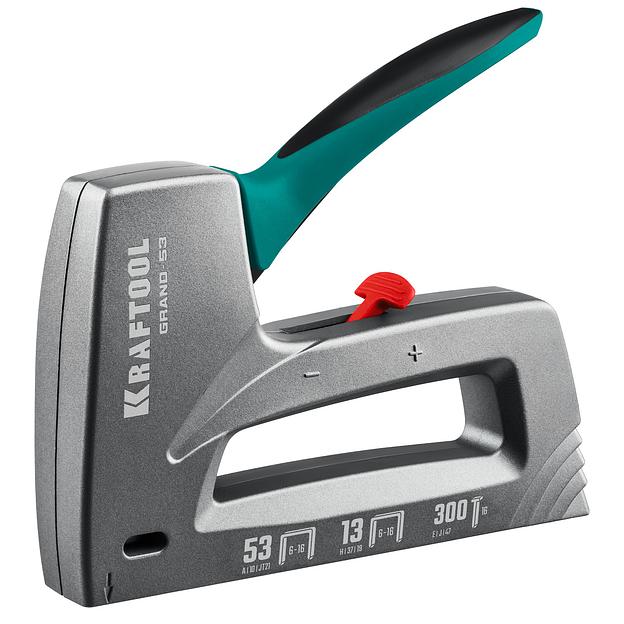 KRAFTOOL GRAND-53, тип 53 (A/10/JT21) 23GA (6 - 16 мм)/13/300, алюминиевый рессорный степлер (3193) фото 8