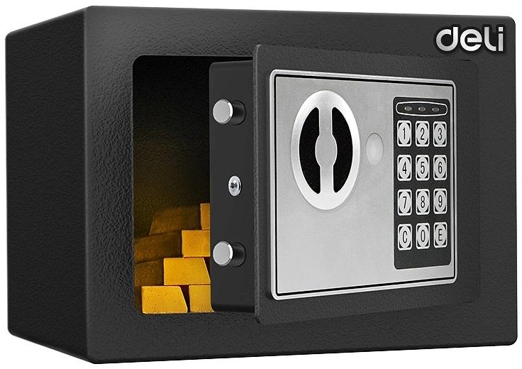 Сейф Deli ET510 электронный/ключевой фото 1
