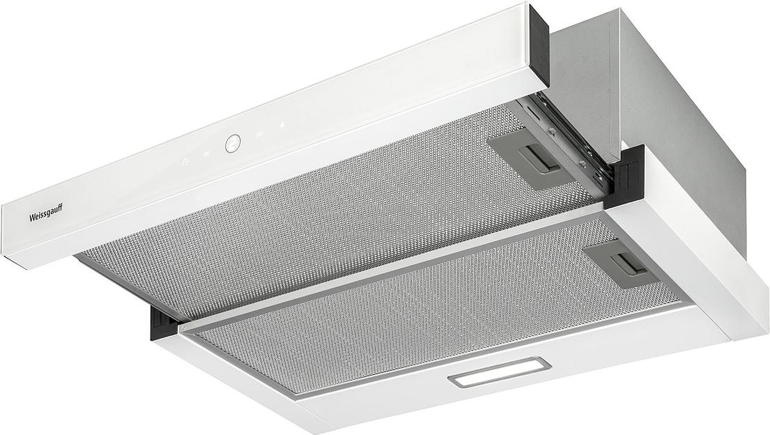 Вытяжка встраиваемая Weissgauff TEL 06 TC WH белый управление: сенсорное (1 мотор) фото 2