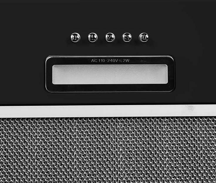 Вытяжка встраиваемая Lex GS Bloc LIGHT 600 черный управление: кнопочное (1 мотор) фото 5