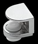 Полкодержатель 201-06 ОСКАР д/стекла  (под саморез), хром фото 1