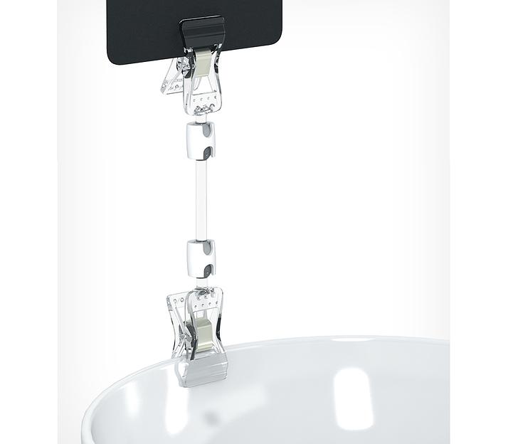 Ценникодержатель на прищепке малый универсальный FXS-DBL ножка 100 мм фото 1