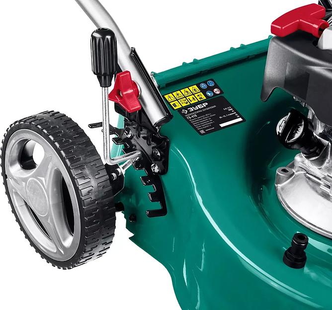 Газонокосилка бензиновая, ЗУБР 3.3 кВт, 4.5 л. с., 460 мм, серия «Мастер» (ГБ-460) фото 4