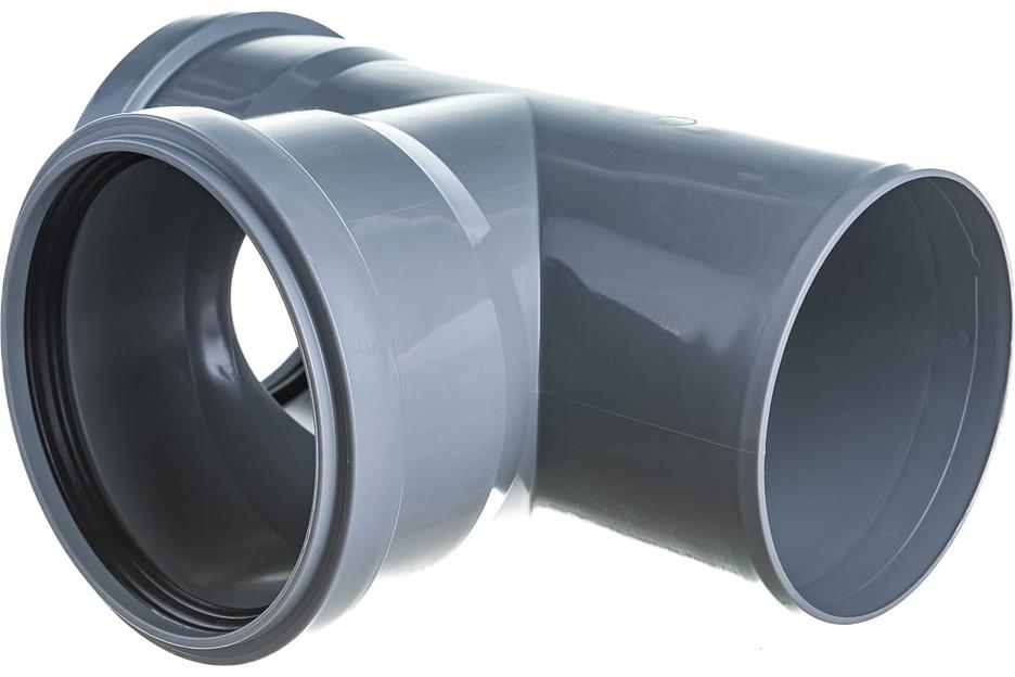 Тройник канализационный 87 град. 110 фото 4
