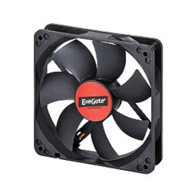 Exegate EX166176RUS Вентилятор ExeGate Mirage-S 120x120x25 подшипник скольжения, 1200 RPM, 25dB, 3pin фото 1