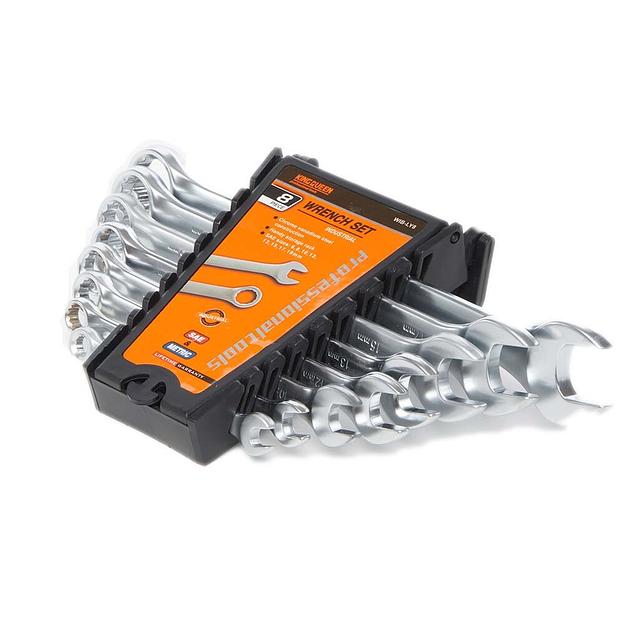 Гаечные Ключи Рожково-Накидные KINGQUEEN WIB-LY8 6-19 Мм 8pcs фото 1