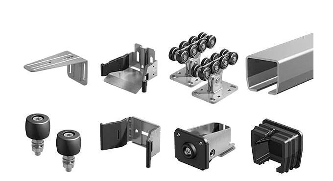 Комплект для откатных ворот Alutech SGN.01 5.3м опт фото 1
