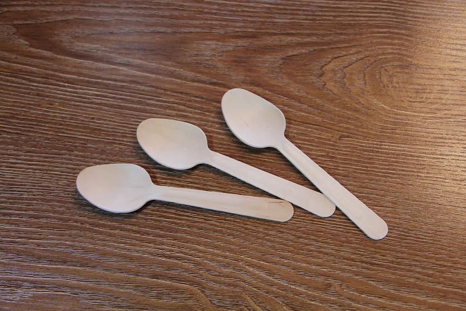 Набор одноразовых ложек 160 мм, в бумажном крафт-пакете (10 шт) фото 9